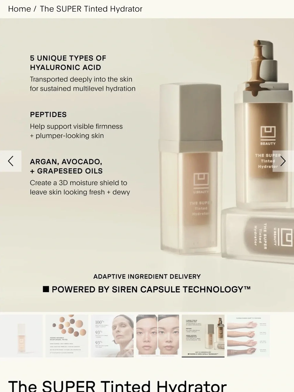 U Beauty The Super Tinted Hydrator - Shade 03 (White Packaging)